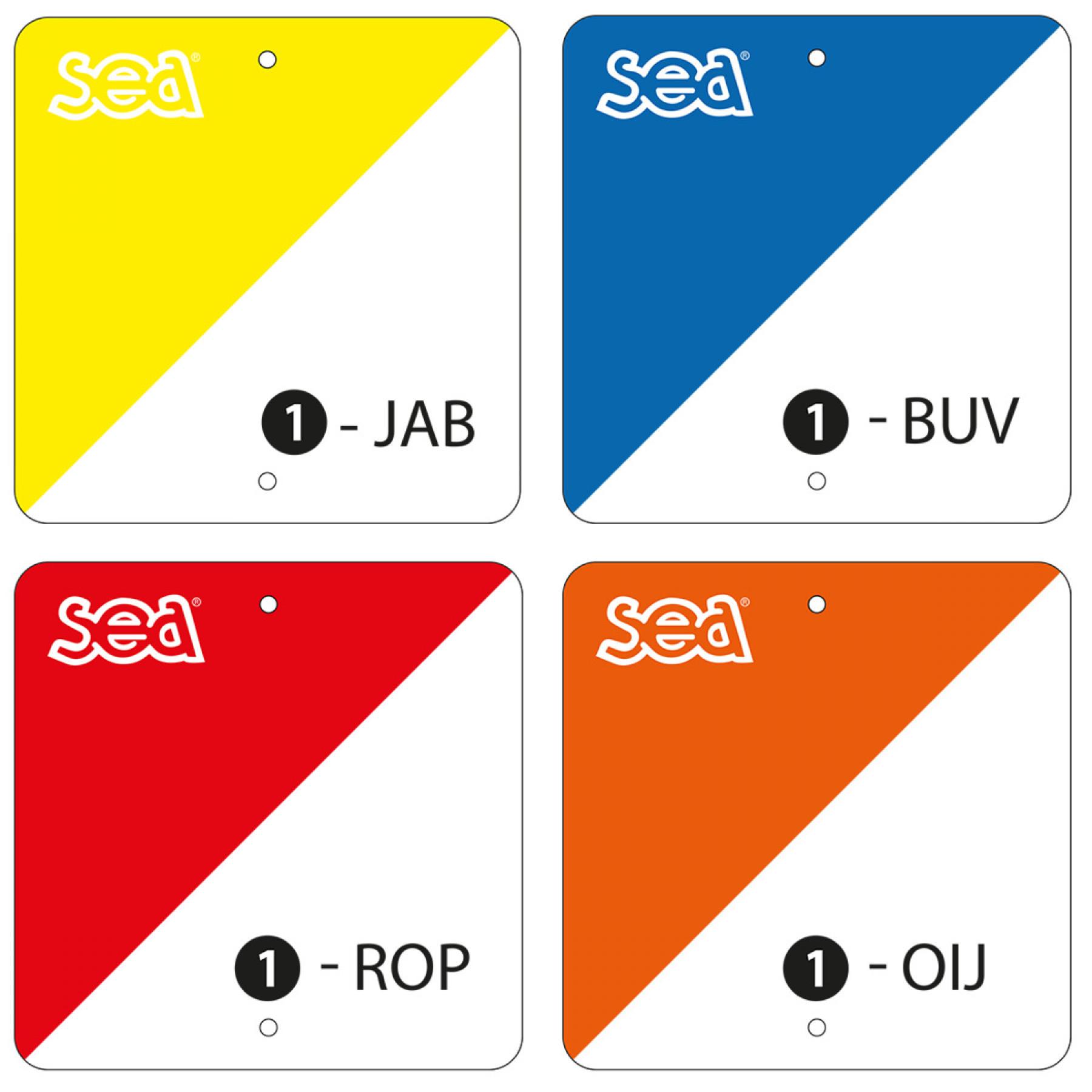 Conjunto de 40 marcadores de orientação de plástico Sporti France
