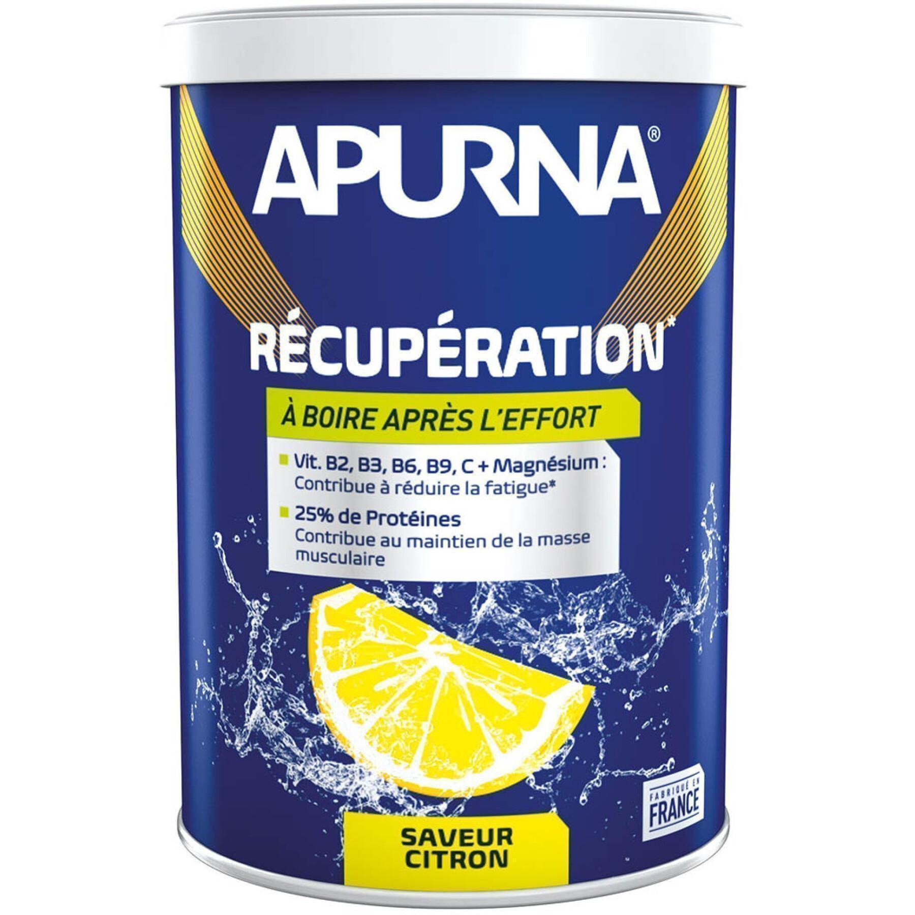 Lata de proteína de limão de recuperação Apurna