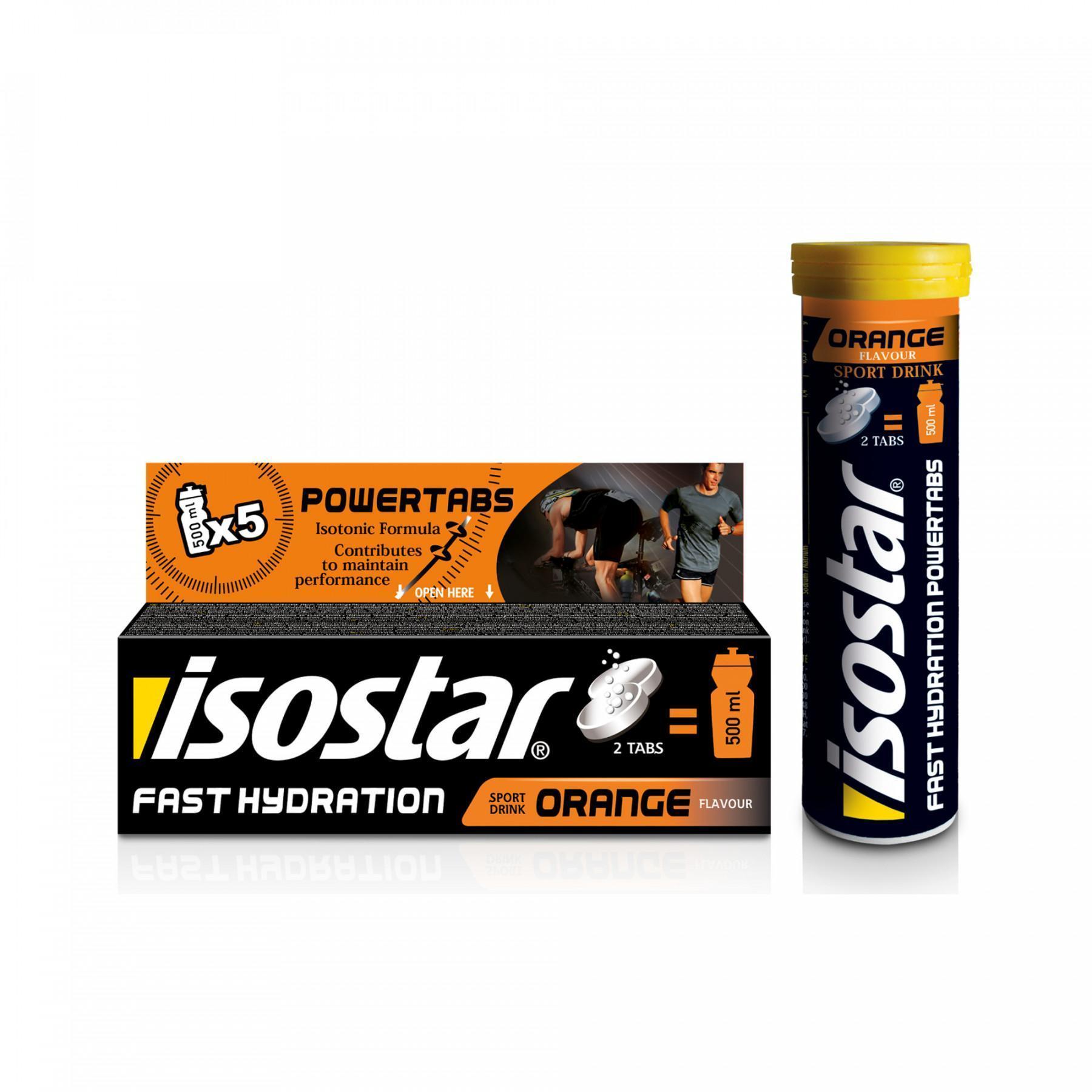 Comprimidos Isostar Powertabs Fast Hydration orange (12 tubes)