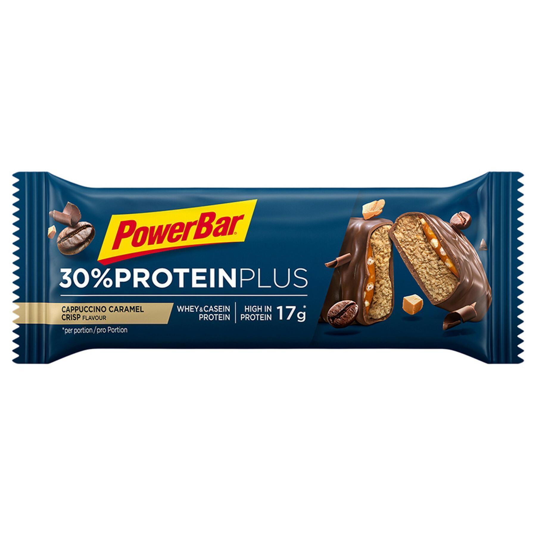 Conjunto de 15 barras PowerBar ProteinPlus 30 % - Cappuccino-Caramel-Crisp
