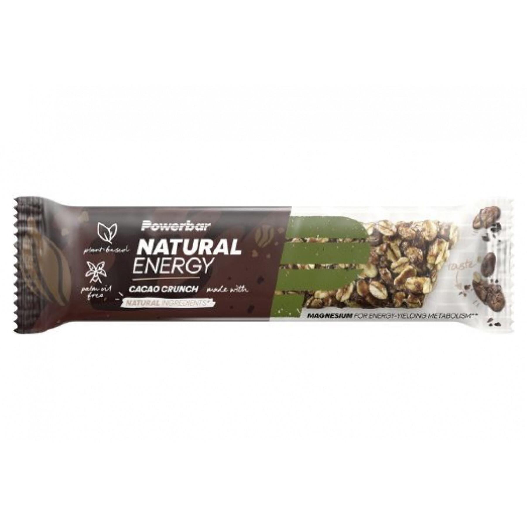 Lote de 24 bares PowerBar Natural Energy Cereals - Cacao Crunch