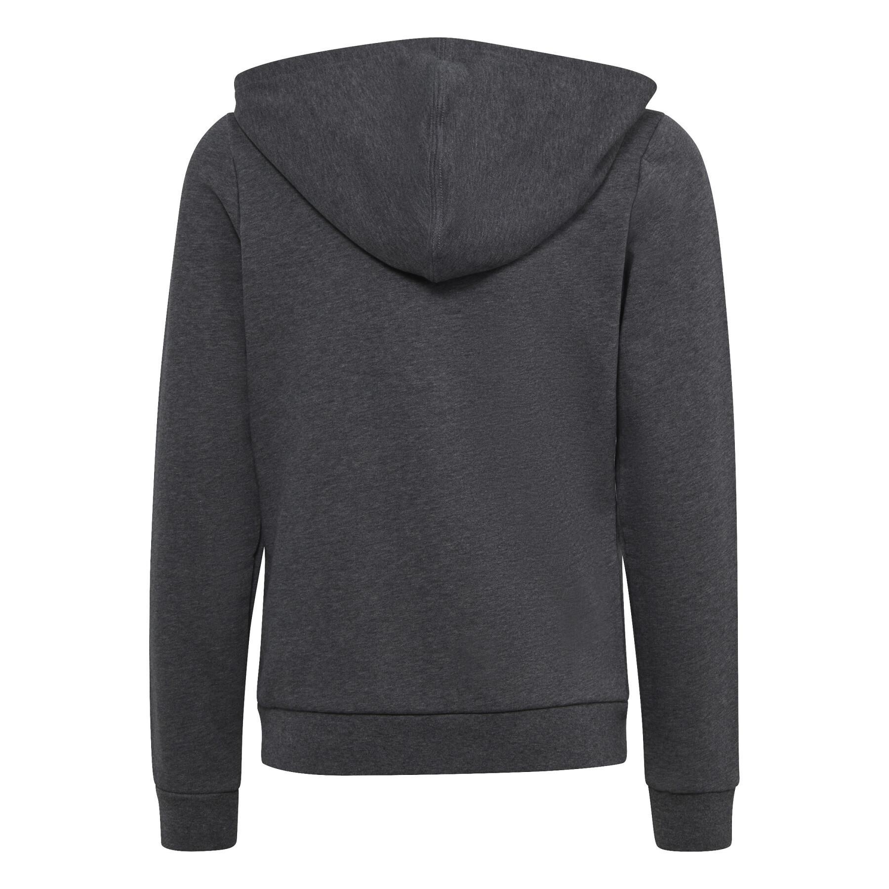 Sweatshirt logótipo de rapariga com capuz zipado adidas Essentials