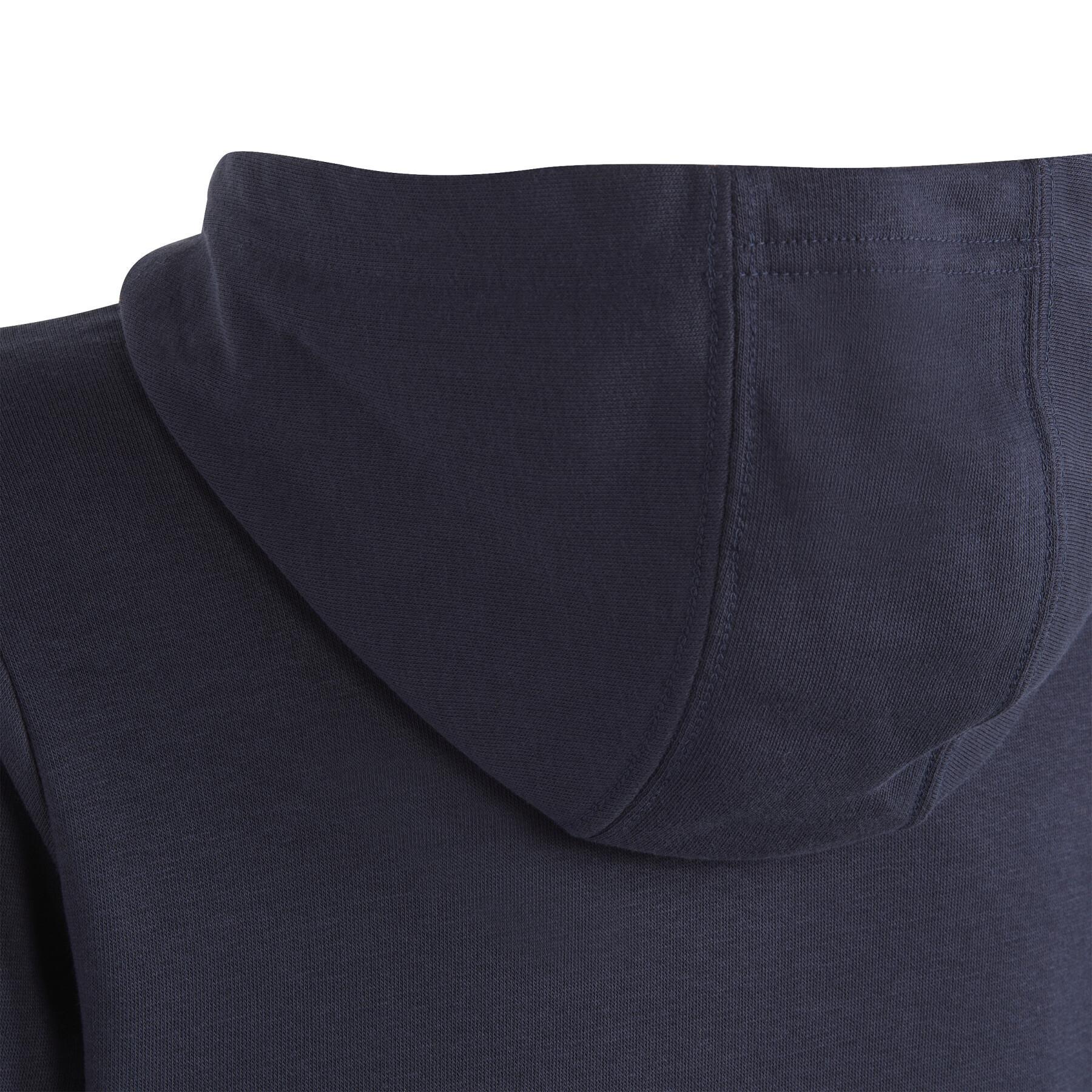 Camisola de camisola com capuz grande logótipo criança algodão adidas Essentials