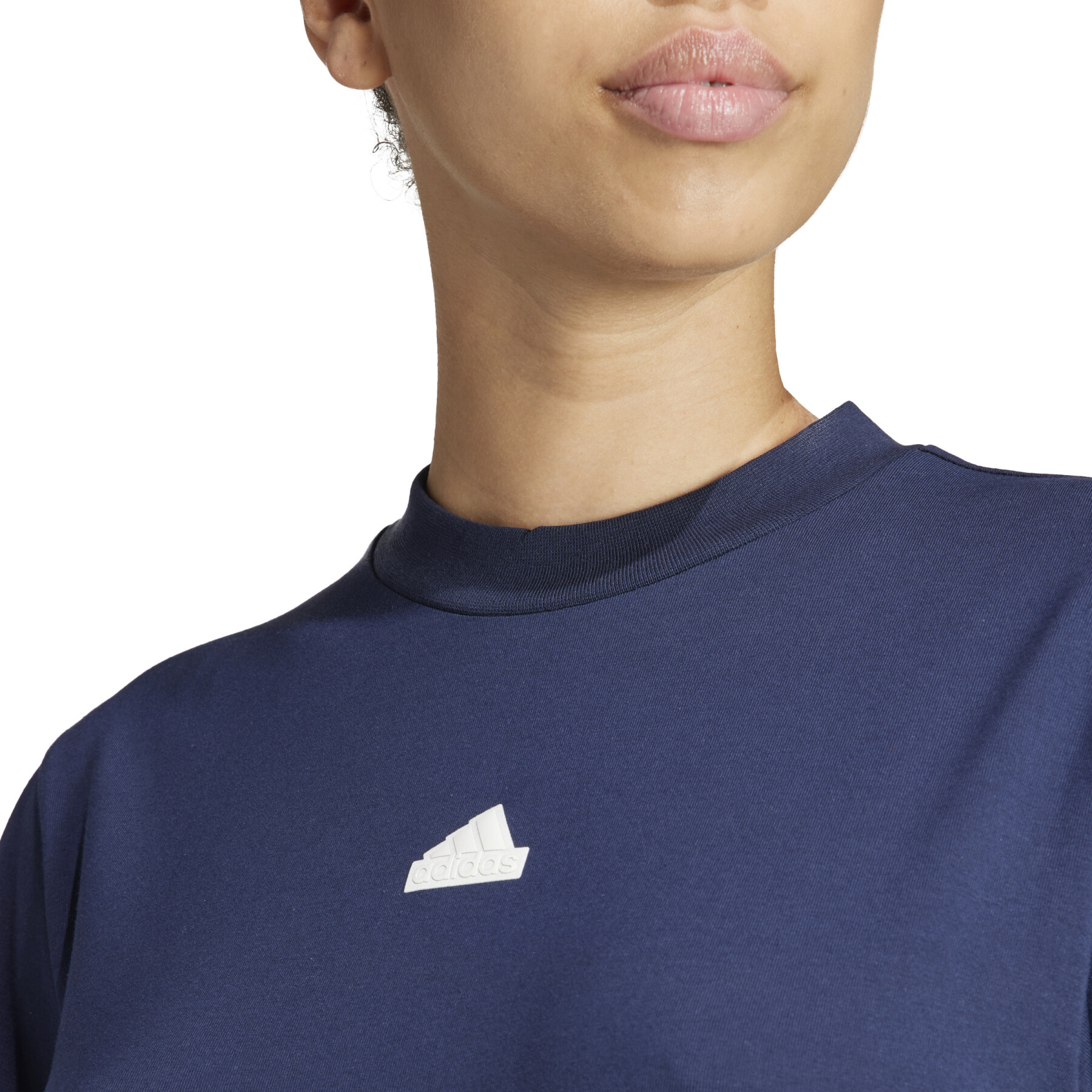 T-shirt bordada de mulher adidas