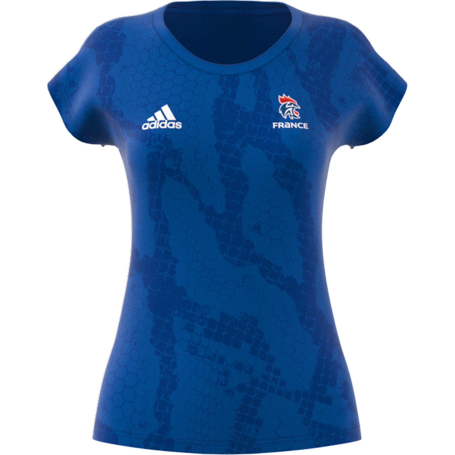 Camisola treino mulher Adidas Equipe de France Handball 
