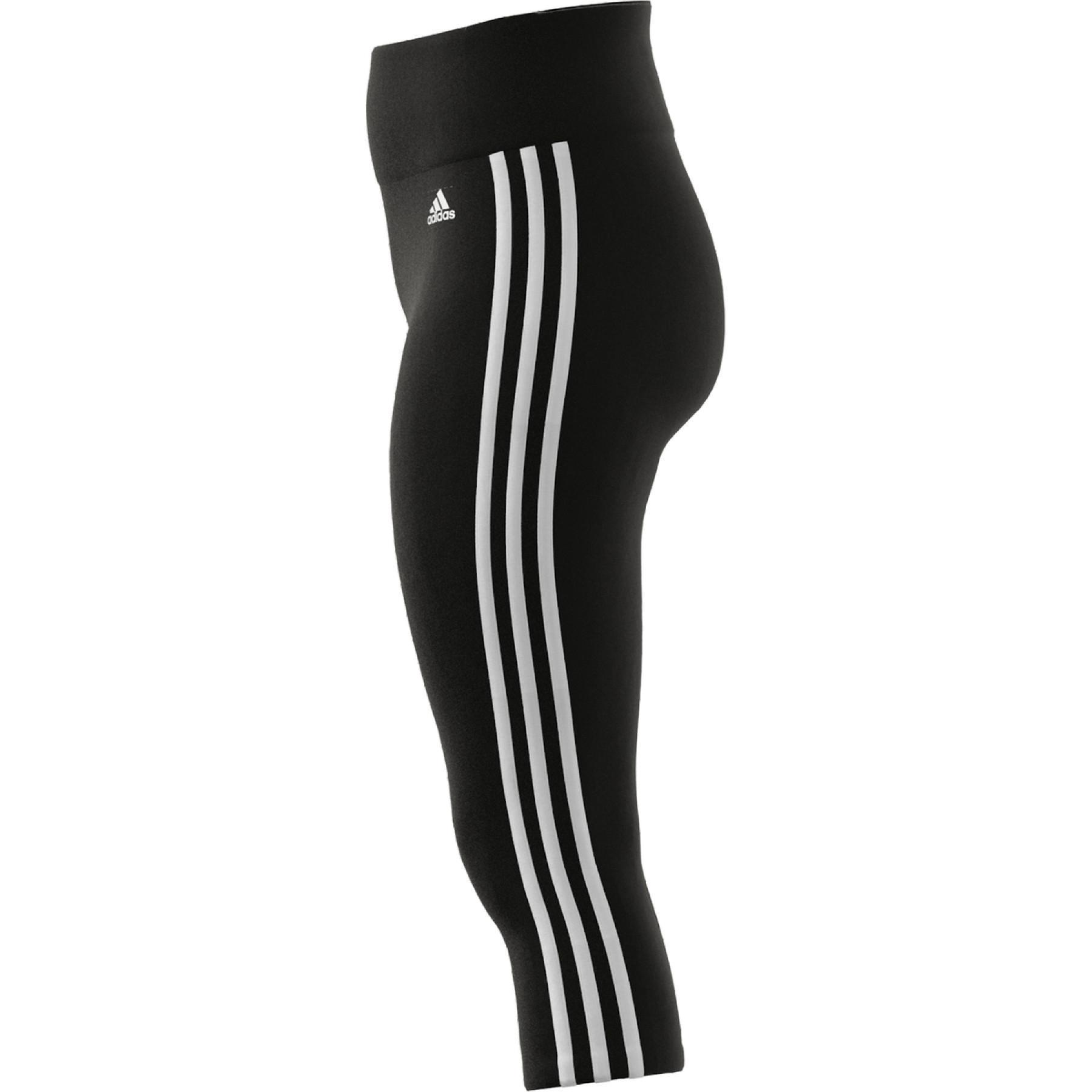 Pernas femininas de cintura alta adidas Designed To Move 3-Bandes 3/4 Sport