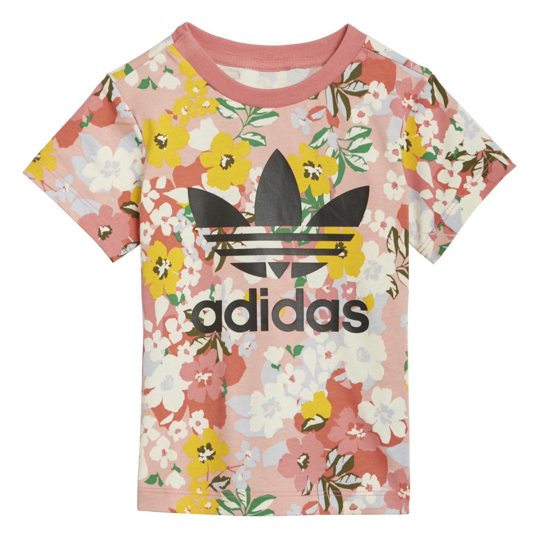 camiseta para bebês adidas Originals Studio London Floral