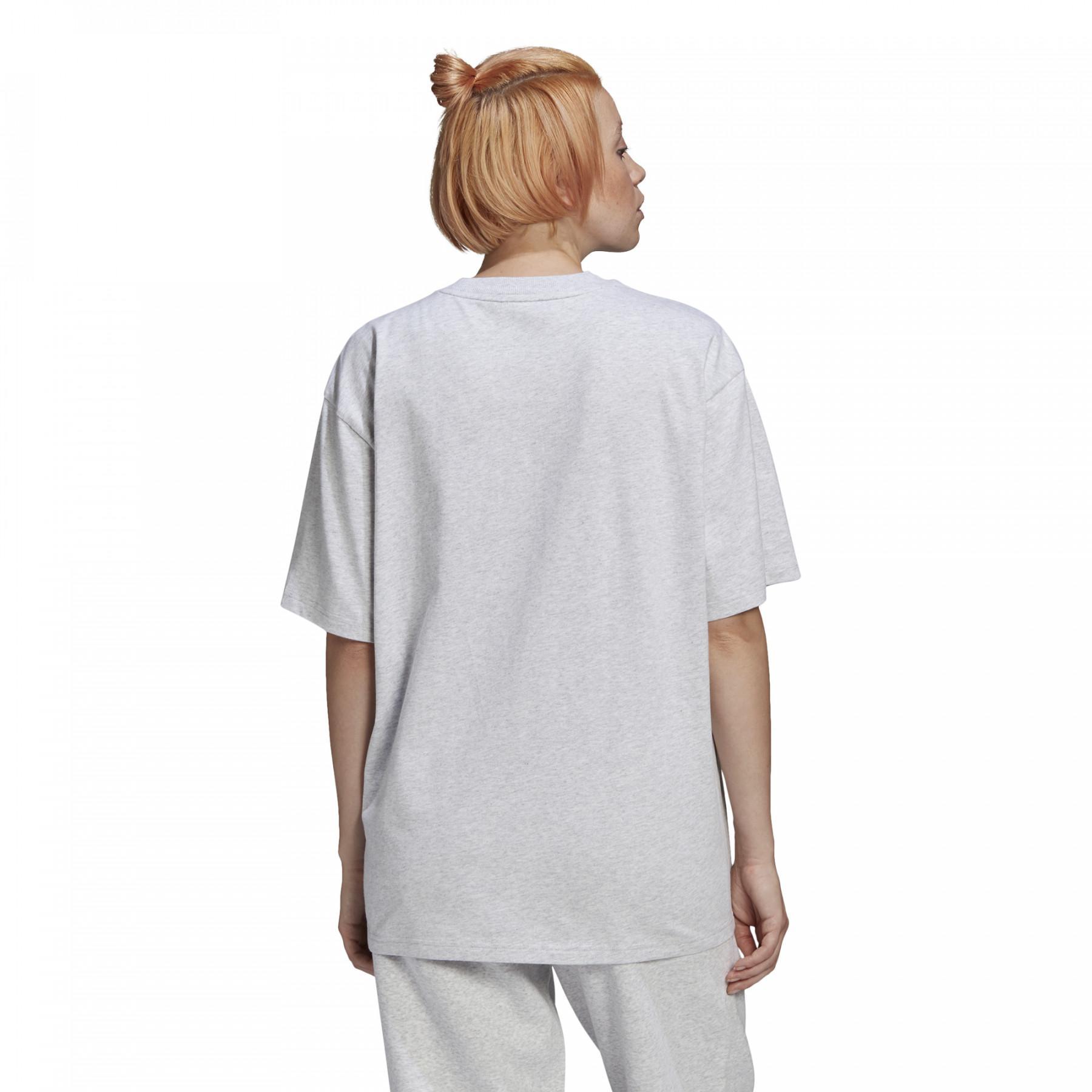 T-shirt de manga curta feminina de grandes dimensões adidas Originals