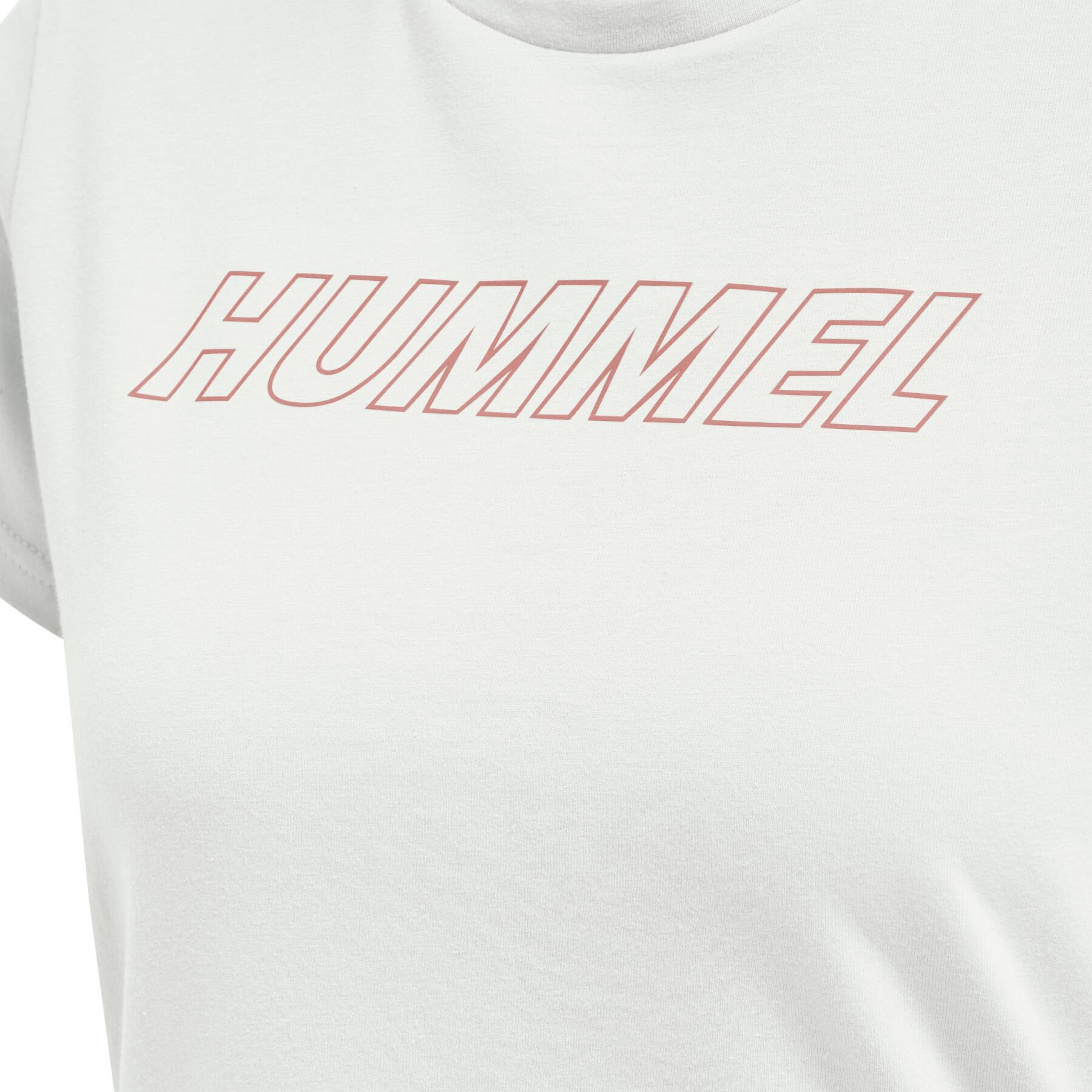 T-shirt de algodão feminino Hummel TE Cali