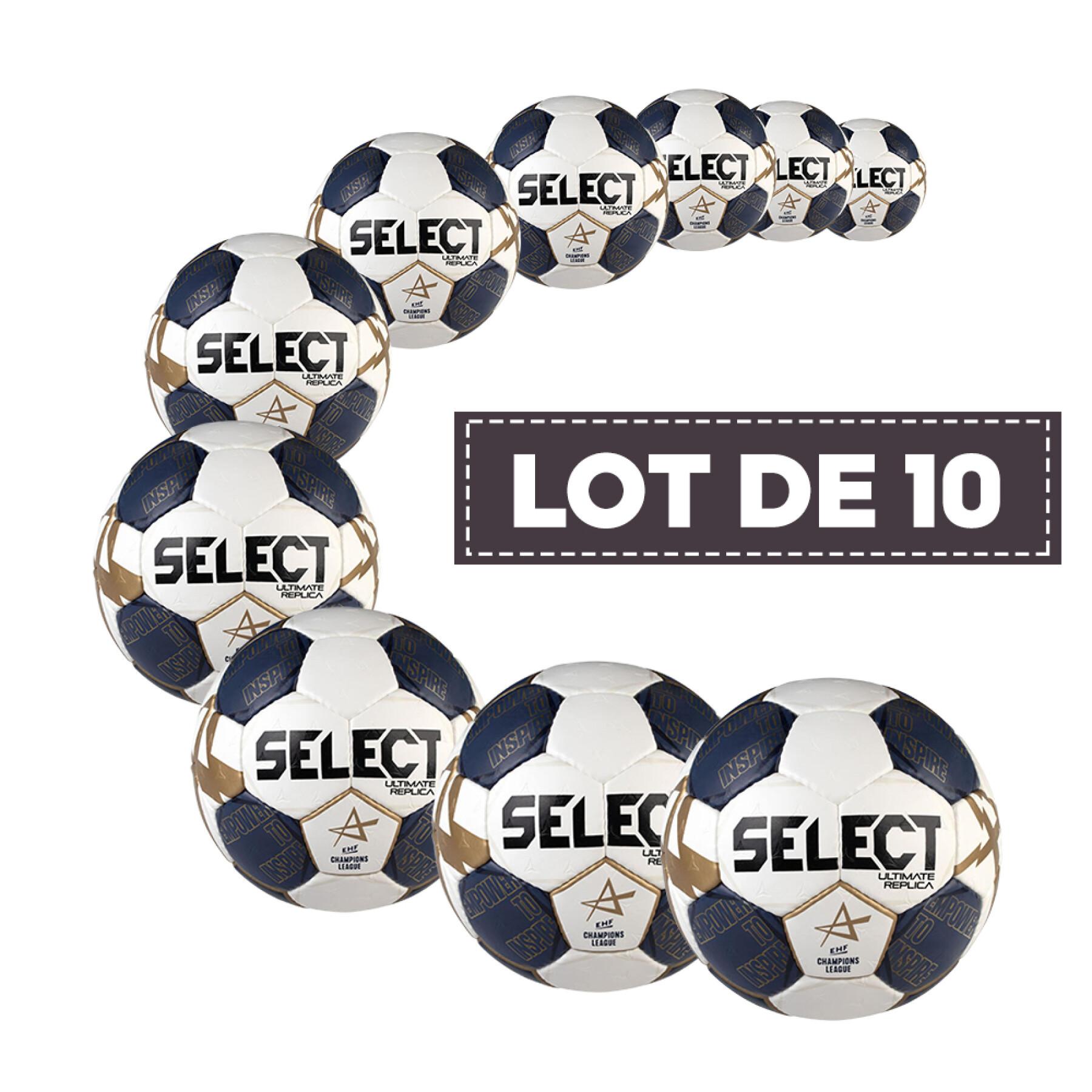 Pacote de 10 bolas de mão Select Ultimate Replica CL V21