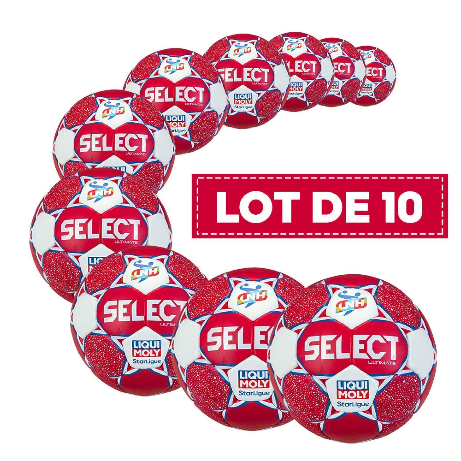 Pacote de 10 bolas de mão Select Ultimate LNH