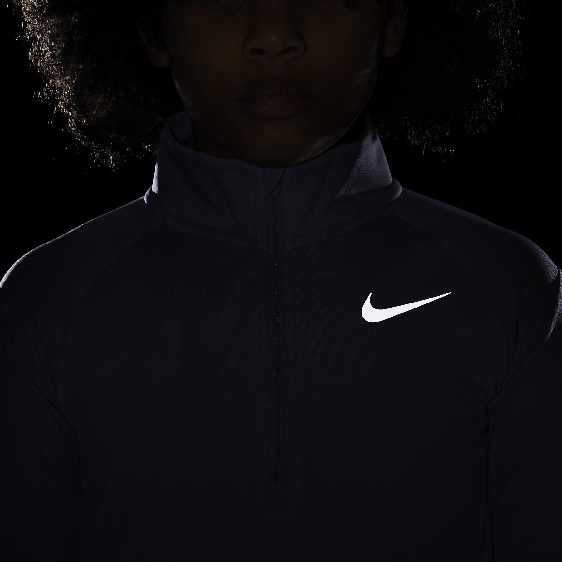 Sweatshirt 1/2 rapariga zip Nike Dri-FIT Run