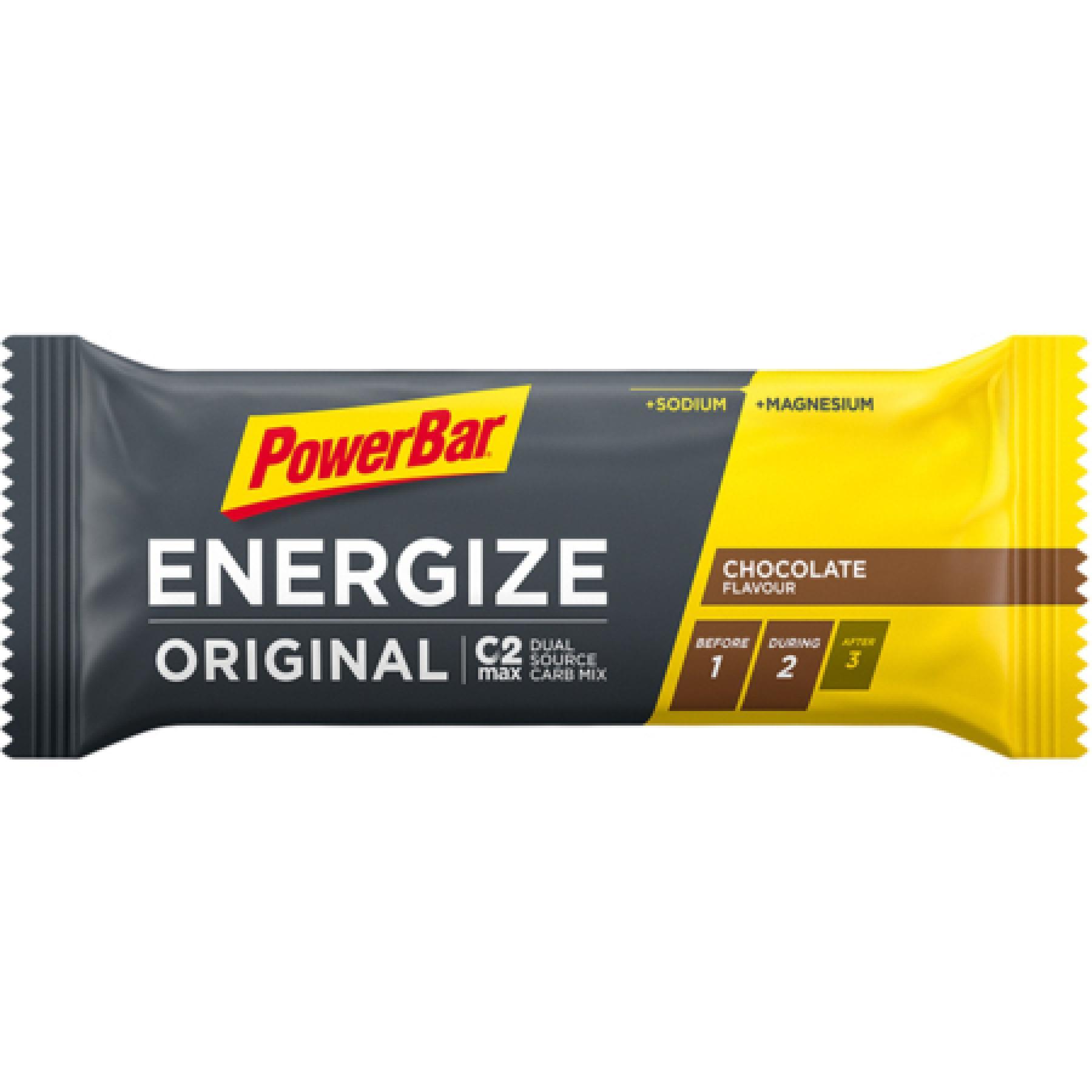 Bares PowerBar Energize C2Max 25x55gr Chocolate