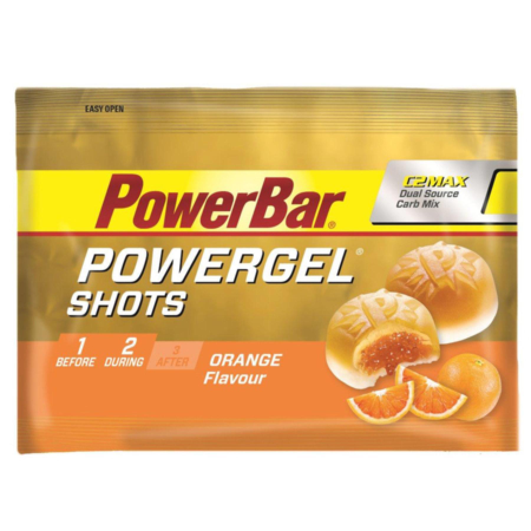 Pacote de 16 doses de powergel PowerBar - Orange