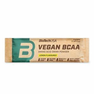 10 pacotes de aminoácidos Biotech USA vegan bcaa - Citron - 9g