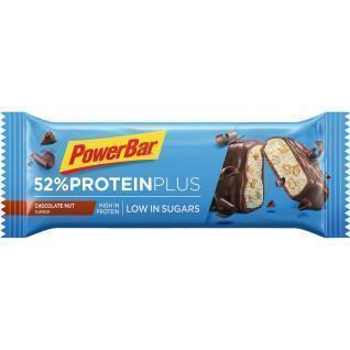 Pacote de 20 barras PowerBar 52% ProteinPlus Low Sugar Chocolate Nut
