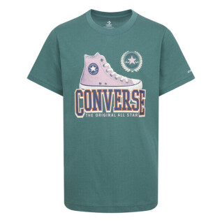 T-shirt de criança Converse Script Sneaker Gfx