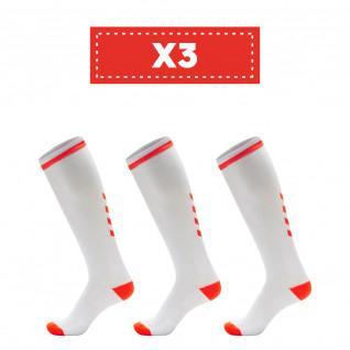 Conjunto de 3 pares de meias coloridas claras Hummel Elite Indoor high