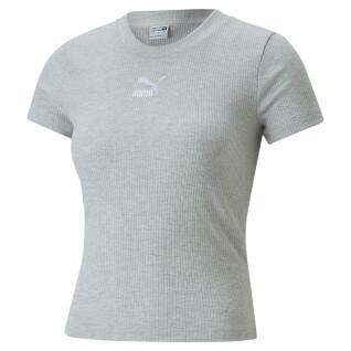 T-shirt clássica com nervuras para mulheres Puma