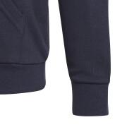 Camisola de camisola com capuz grande logótipo criança algodão adidas Essentials