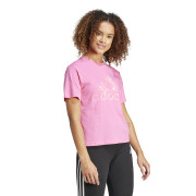 T-shirt grande com logótipo floral para mulher adidas