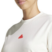 T-shirt bordada de mulher adidas