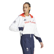 Casaco de fato de treino para desporto feminino com capuz adidas Team GB Podium