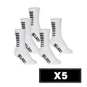 Pacote de 5 pares de meias Select Basic