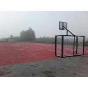 Conjunto de 2 golos de Futsal/Handball com arco de basquetebol Softee Equipment