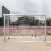 Conjunto de 2 balizas móveis de metal galvanizado de futsal/handball com base Softee Equipment